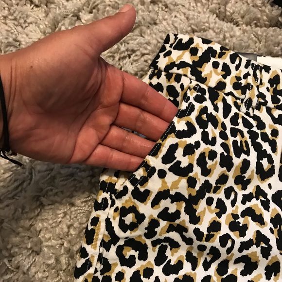 J. Crew Leopard Classic Chino Shorts (10, 12) - Picture 3 of 7